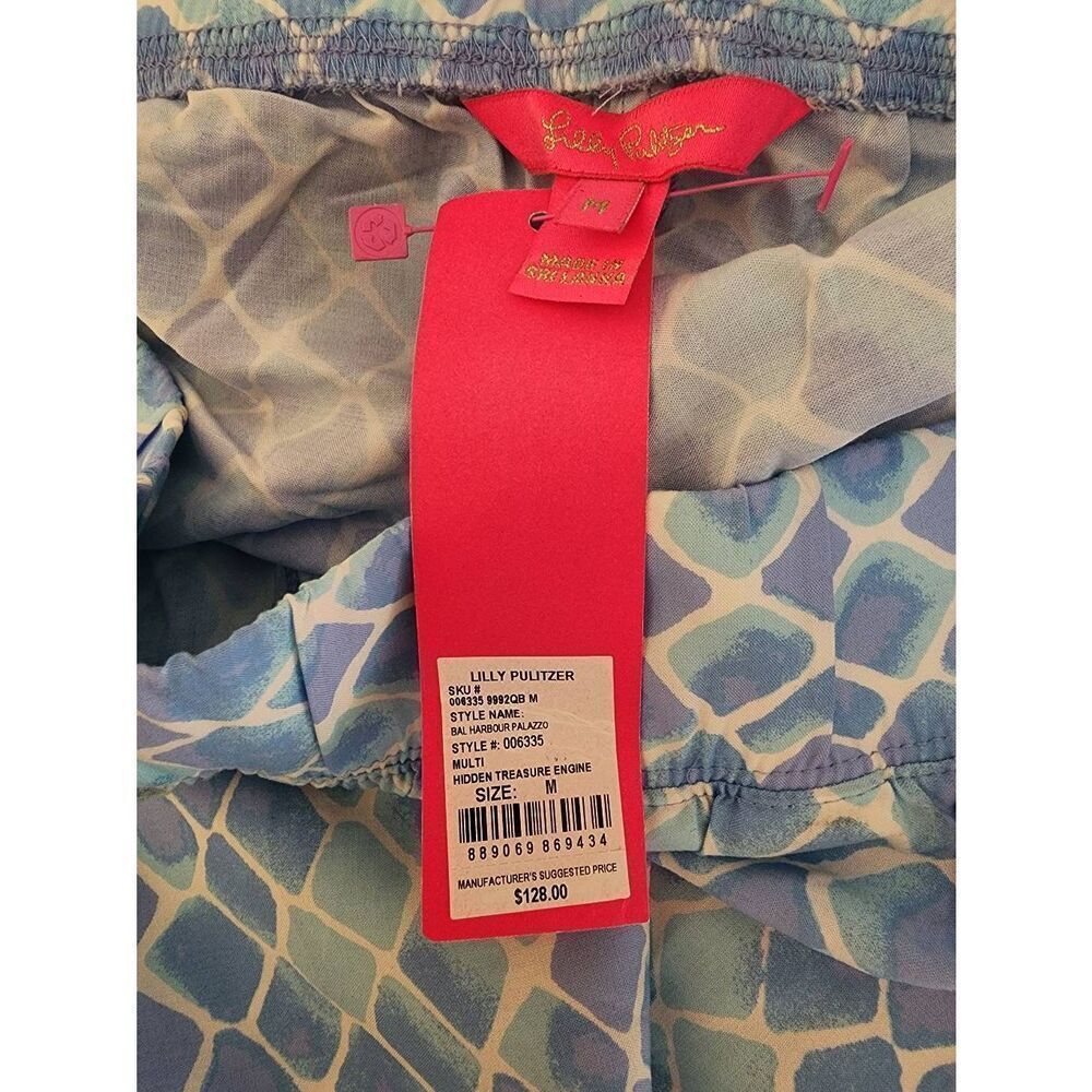 Lilly Pulitzer Blue Multi Wide Leg Pants - Picture 6 of 9